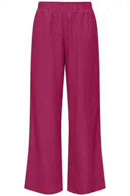 Wehkamp ONLY wide leg highwaist casual broek roze aanbieding