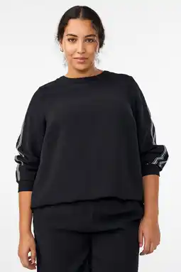 Wehkamp Zizzi gestreepte top zwart aanbieding