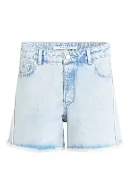 Wehkamp Homage to Denim denim slim regularwaist short light blue denim aanbieding