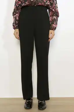 Wehkamp LOLALIZA straight regularwaist broek zwart aanbieding