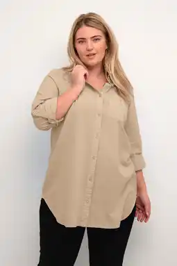 Wehkamp Kaffe Curve blouse zand aanbieding