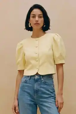 Wehkamp VERO MODA regular blazer lichtgeel aanbieding