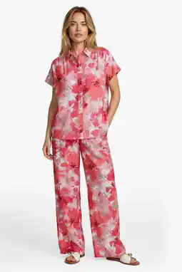 Wehkamp CS the Label gebloemde blouse koraalrood aanbieding