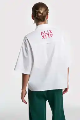 Wehkamp Alix the Label blouse met backprint wit aanbieding