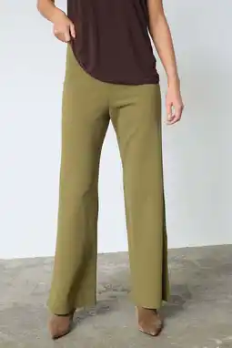 Wehkamp SisterS Point wide leg highwaist palazzo broek groen aanbieding