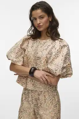 Wehkamp VERO MODA top met lurex goud aanbieding