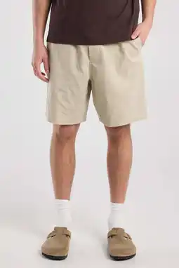 Wehkamp America Today regular casual short met linnen beige aanbieding