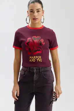 Wehkamp HARPER & YVE cropped top roodbruin aanbieding