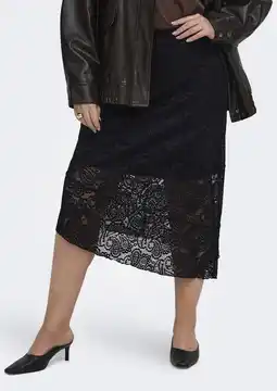 Wehkamp ONLY CARMAKOMA mini rok zwart aanbieding