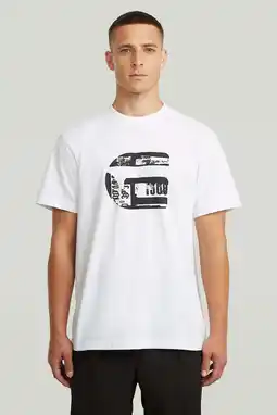 Wehkamp G-STAR regular T-shirt wit aanbieding