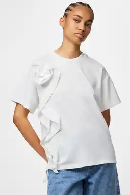 Wehkamp PIECES T-shirt wit aanbieding