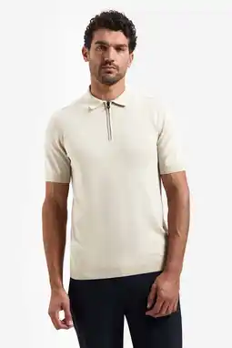Wehkamp No Excess regular polo beige aanbieding