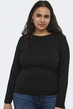 Wehkamp ONLY CARMAKOMA top Plus Size - zwart aanbieding