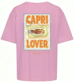 Wehkamp ONLY T-shirt met backprint - roze aanbieding