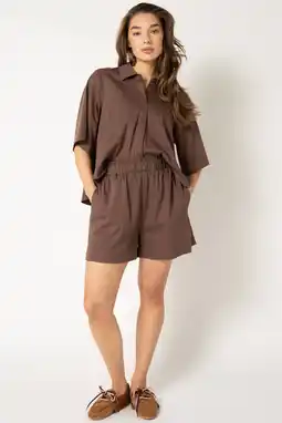 Wehkamp Est'seven blouse bruin aanbieding
