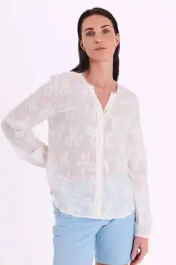 Wehkamp FREEQUENT gebloemde blouse wit aanbieding