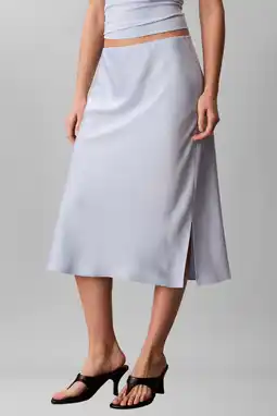 Wehkamp Calvin Klein A-lijn rok lichtblauw aanbieding
