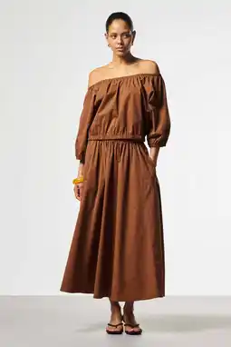 Wehkamp Aaiko midi rok bruin aanbieding