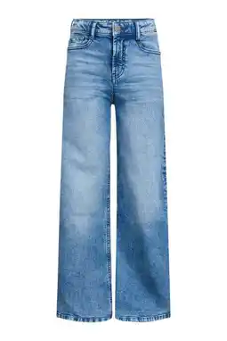 Wehkamp Retour Jeans Skoura wide leg jeans medium blue denim aanbieding