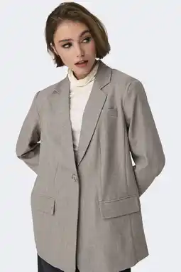 Wehkamp ONLY oversized blazer lichtbruin aanbieding