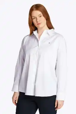Wehkamp Tommy Hilfiger Curve blouse wit aanbieding