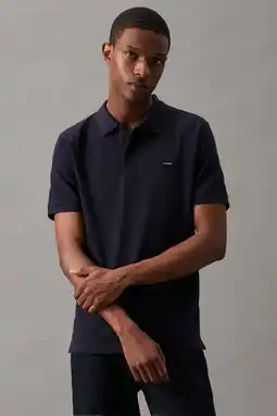 Wehkamp Calvin Klein slim fit polo met katoen night sky aanbieding