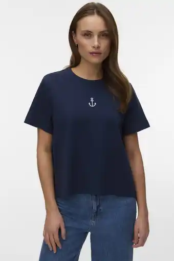 Wehkamp VERO MODA T-shirt donkerblauw aanbieding