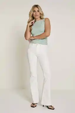 Wehkamp Para Mi highwaist flared jeans wit aanbieding