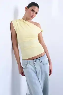 Wehkamp TOPSHOP top lichtgeel aanbieding