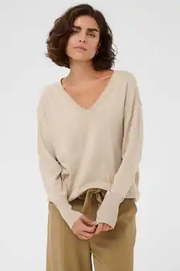Wehkamp Kaffe pullover beige aanbieding