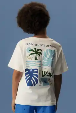 Wehkamp NAME IT KIDS T-shirt met backprint wit aanbieding