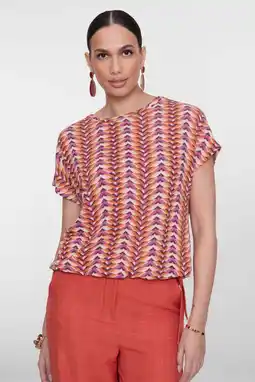 Wehkamp Geisha top oranje gebreid aanbieding