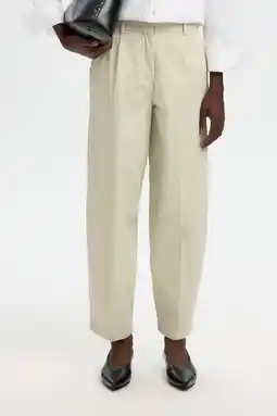 Wehkamp Selected barrel highwaist broek ecru aanbieding