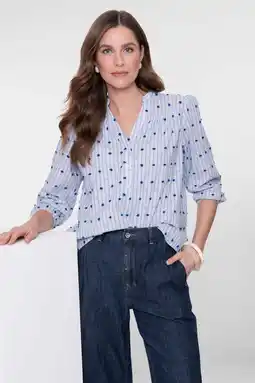 Wehkamp Geisha gestreepte top blauw aanbieding