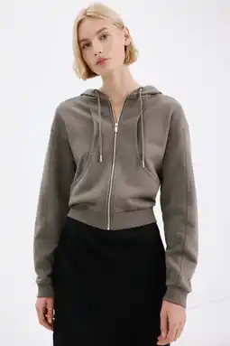 Wehkamp Mango sweatvest grijsbruin aanbieding