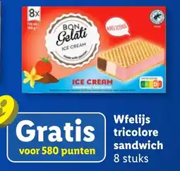 Lidl Wfelijs tricolore sandwich aanbieding