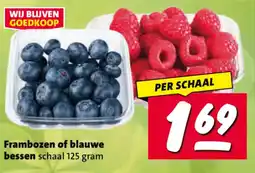 Nettorama Frambozen of blauwe bessen aanbieding