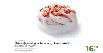 Bidfood Boermarke IJstaartje, Meringue, Framboos, Cheesecake aanbieding