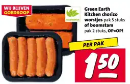 Nettorama Green earth kitchen chorizo worstjes of boomstam aanbieding