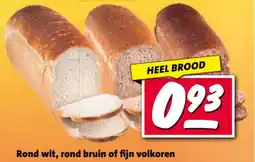 Nettorama Rond wit, rond bruin of fijn volkoren aanbieding