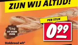 Nettorama Stokbrood wit aanbieding
