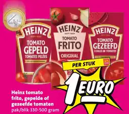 Nettorama Heinz tomato frito, gepelde of gezeefde tomaten aanbieding