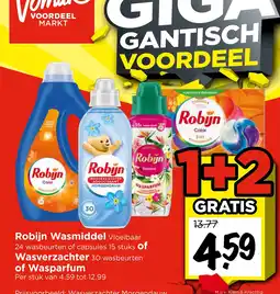 Vomar Voordeelmarkt Robijn Wasmiddel x aanbieding