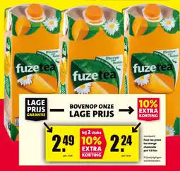Nettorama fuze tea green tea mango chamomile aanbieding
