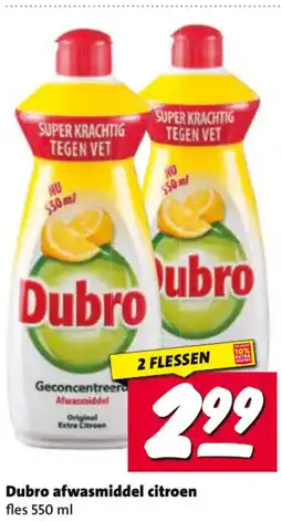 Nettorama Dubro afwasmiddel citroen aanbieding