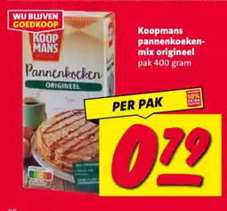Nettorama Koopmans pannenkoeken mix origineel aanbieding