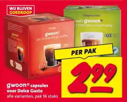 Nettorama Gwoon capsules voor dolce gusto aanbieding