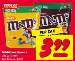 Nettorama M&M's maxi pouch aanbieding