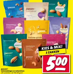 Nettorama Gwoon° notenmelanges en notenmixen aanbieding