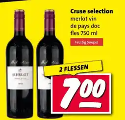 Nettorama Cruse selection merlot vin de pays doc aanbieding